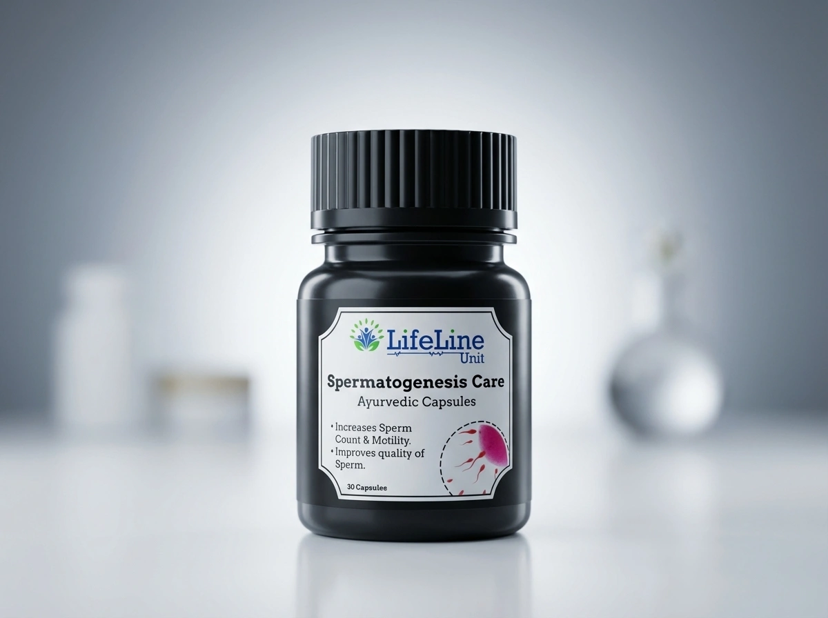 Life Line Unit Spermatogenesis Care Ayurvedic Capsules Increases Sperm Count & Motility Improves Quality Of Sperm 30 Capsules